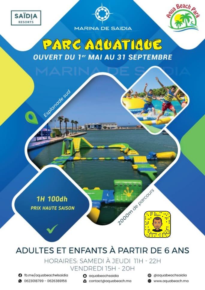 Flyer promotionnel Aqua Beach créé par LienGO